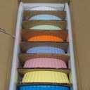 Foraineam 8 Pack Porcelain Ramekins, 6 Ounce Oval Baking Dishes for Creme Brulee, 6 x 4.3 x 1.2 Inch Baking Ramekins Dessert Bowls Set for Souffle, Pudding, Quiche, Custard, Dishwasher and Oven Safe