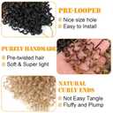 Aksice 10 Inch 8 Packs Yanky Twist Crochet Hair for Women Pre-looped Mini Twist Hair Bohemian Passion Twist Crochet Hair Boho Crochet Braids Synthetic (1B/30/27)