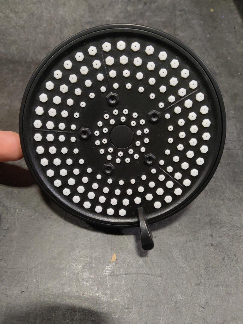 High Pressure Handheld Shower Head with Switch, Shower Wand with Shut Off Button, Removable Camper Shower Head with Hose and Adjustable Angle Bracket (Matte Black)