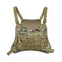 AMHEH Outdoor Tactical Chest Bag for Men Sports Rig Vest with Magazine Pouch Phone Holder Adjustable EDC Travel Pack for Running Hiking (Camo)
