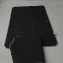 Bathroom Rugs Set 2 Pieces, Thin Bathroom Mats, Toilet Rugs, Quick Dry, Non-Slip, Machine Washable, Low Pile, Absorbent Bath Mats, Shower, Sink, Home Decor Accessories.White,1'5"x2'3"+1'8"x2" U Shape