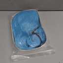 Sky Blue Wig with Bangs Short Light Blue Bob Wig Wavy Curly Wigs Synthetic Hair Wigs (Small Size)