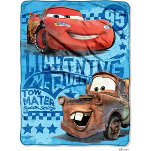 Disney-Pixar's Cars 2, "Buddy Racers" Micro Raschel Throw Blanket, 46" x 60", Multi Color