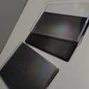 Wall - Mounted Black Plastic Display With a Transparent Cover 8.5"W x 11.5"L, Pack of 8