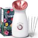 Colorfarm Facial Steamer Nano Ionic: Large 3-in-1 Face Steamer Deep Cleaning Unclogs Pores - Humidifier Towel Steamer Hot Mist Home Sauna Spa for Women Men Sinuses Moisturizing