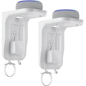Suptek Wall Outlet Shelf 2 Pack,Home Wall Shelf Organizer for Outlets,Perfect for Bathroom, Kitchen, Bedrooms,Hold Cell Phone,Speaker up to 20lbs,With Cable Management and Detachable Hooks,White(S3W2) Suptek Wall Outlet Shelf 2 Pack,Home Wall Shelf Organizer for Outlets,Perfect for Bathroom, Kitchen, Bedrooms,Hold Cell Phone,Speaker up to 20lbs,With Cable Management and Detachable Hooks,White(S3W2)