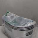 4 PCS 3 Gallon Galvanized Tub Champagne Bucket with Carry Beer Drink Storage Cooler Metal Beverage Ice Tub Galvanized Ice Buckets for Parties and Cocktail Bar Mimosa Supplies, 15.8 X 9 X 6.2 Inches