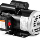 Bonvoisin 5HP Air Compressor Motor 56HZ Frame 3450RPM Single Phase Electric Motor, 7/8" Keyed Shaft, 2.25" Shaft Length, CCW/CW Rotation, 230V, 25 Amps
