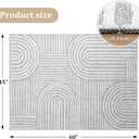 Office Chair Mat for Hardwood Floor, 60"x45" Easy Glide Computer Desk Mat Protector for Rolling Chair Under Desk Rug Nonslip Backing, Machine Wash, (Modern)