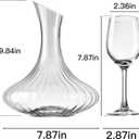 Wine Decanter Set with Aerator – Elegant Crystal Glass Decanter with 2 Red Wine Glasses, Premium Lead-Free Crystal – Perfect for Wine Lovers, Home Bar, Housewarming, Wedding Gift