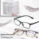 EYEURL Reading Glasses Womens Blue Light Blocking - 2 Pack Lightweight Computer Readers +1.25 Glare Blocking Ladies Eyeglass