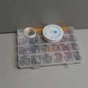 WHIZKID CRAFTS Bead Bracelet Kit - DIY Jewelry Making with Multi-Colored Glass Beads (24 Colors, 200 Pieces Each) and String in Classic Container