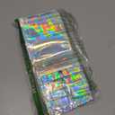 JETMORE 100 Pcs Holographic Mylar Bags, Smell Proof & Resealable Bag for Small Business, Foil Freshie Bags for Treat, Jewelry, Candy, Keychain, Package, Christmas Gift Bags, Goodie Baggies (3x5in)