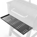 BBQ-PLUS Folding Shelf for Pit Boss 700 Classic Pellet Grill,Powder Coating Steel Front Folding Shelf Grill Accessories for Pit Boss with Screws,26-1/2 x 9-1/2 Inches