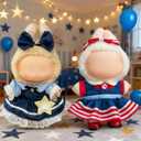 Pink Doll Clothes for 17cm (NO Doll)  Cute Dress Dolls Outfit Accessories for a Unique Dressed-Up Look  Fashion Kawaii Accessories Dress 1 C