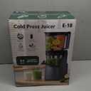 EanOruus 3-in-1 Masticating Juicer, Perfect for Juice, Nut Milk & Sorbet, Slow Cold Press with 6.5" Extra Wide Feed Chute, 100oz Large Capacity, Premium Gray