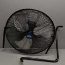 B-Air Firtana 20" High Velocity Electric Garage Floor Fan for Industrial and Home Use with 3-Speeds and Tilt Adjustable Fan Head, SAFF-20, Black