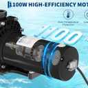 GarveeLife Swimming Pool Pump 1.5 HP 1100W 110-120V Pumps with Strainer Basket for Above/In-ground Pool