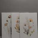 3Pcs Watercolor Wildflower Canvas Wall Art Modern Minimalist Colorful Botanical Floral Painting Picture Wall Decor Flower Posters Print Artwork for Living Room Bedroom Woman's room Home Decoration (24L" x 16W")