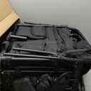 VOOI Stroller Wagon, 2 Seater Kids Wagon, Collapsible with 5-Point Harnesses, Zipper Door, Sun Canopy (Black)