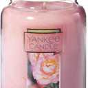 Yankee Candle Fresh Cut Roses Scented Premium 22oz Single Wick Candle Over 110 Hours of Long-Lasting Aroma Ideal for Home Decor Gifting and Events Classic Large Jar Pink