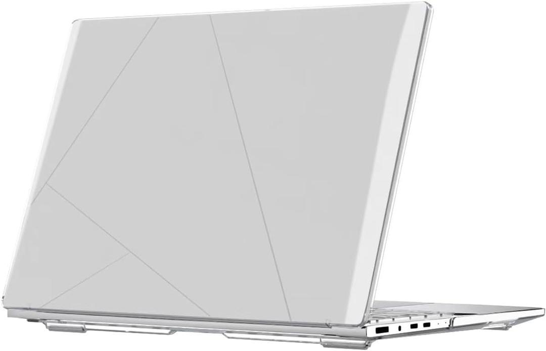 Batianda Crystal Clear Case for ASUS ZenBook 14 OLED 2024 2025 (Model UX3405M / UX3405C), Transparent Hard Shell Laptop Cover, Ultra Thin Anti-Scratch Protective Skin - Clear