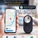 Android Smart Tag 2 Bluetooth Tracker Works with Google Find My Device, Key Finder for Keys, Wallet & Luggage, Loud Alarm, No Monthly Fees, Replaceable Battery