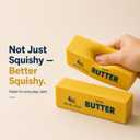 3 x Butter Squishy 2 Pack, Super Soft Slow Rising Fidget Toy for Stress Relief, Satisfying PU Foam Sensory Squeeze Toy for Adults & Kids