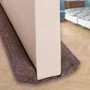 VISEMAN 36 Inch Under Door Stopper-Door Noise Blocker, Double Sided Door Stopper, Machine-Washable (Nylon-cotton Coffee)