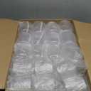 BESTSTAR 36 Pcs 12 oz Plastic Clear Ribbed Wine Glasses, Origami Ripple Disposable Champagne Glasses Elegant Whiskey Glasses Ideal for Weddings, Bars, Christmas, Halloween, Pool Party, Daily Use