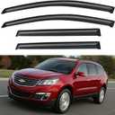Window Visors Rain Guards Shield for 2009-2017 Chevy Traverse, Out-Channel Window Vent Wind Deflectors Visors Shades for 09-17 Traverse
