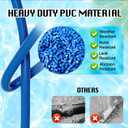 Pool Backwash Hose 1-1/2" x 100 FT - Heavy Duty Layflat Sump Pump Hose, Weather and Burst Resistant PVC Discharge Hose with 2 Clamps for Water Transfer, Pool Drainage, Pool Drain