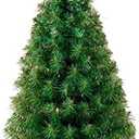 Artificial Christmas Tree with Stable Tripod Large Christmas Party Home Decoration Tree (Green,3 Feet) (6in)