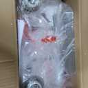 EMONG Brushed Nickel Bathroom Light Fixtures, 2-Light Vanity Light with Clear Glass Shade, Wall sconces for Hallway, Farmhouse, Bedroom Room, Kitchen