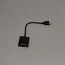 Philips HDMI to VGA Adapter, Male to Female, Compatible for Computer, Desktop, Laptop, PC, Monitor, Projector, HDTV, Chromebook, Roku, VGA Cable Required, Black, SWV9200E/27 (1 Pack)