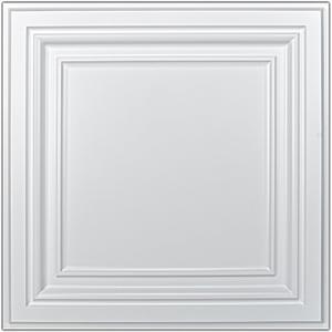 Art3d PVC Ceiling Tiles, 2'x2' Plastic Sheet in White (24-Pack)