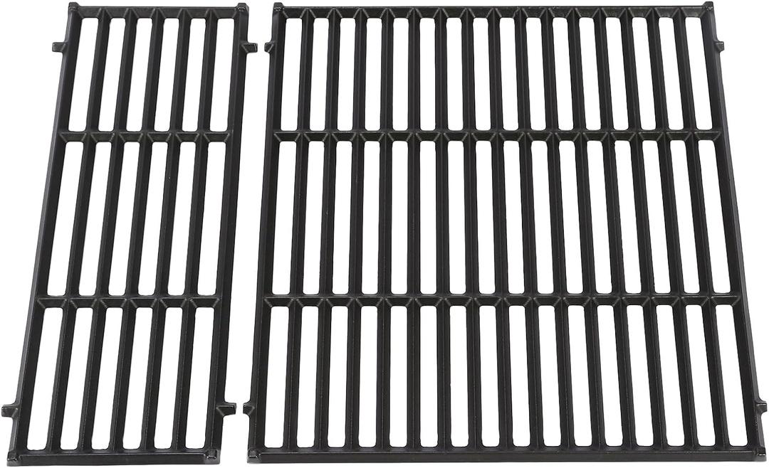Utheer Spirit 400 2025+ Grill Grates, 17.5 x 11.9 Inch Porcelain Cast Iron | Cast iron design provides heat retention, coated surface supports easy cleanup and reliable grilling performance