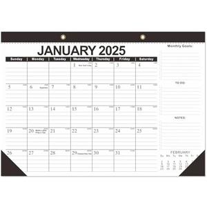 BHR XXL Desk Calendar 2025-2026, 22"x17" Large Wall Calendar From January 2025 To June 2026 18 Monthly Months Planner with To Do List, Julian Dates, Notes