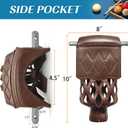 Billiard Pool Table Pockets Heavy Duty PU Leather Billiard Pockets Set of 6Including 4 Corner Pockets and 2 Side Pockets,Burgundy