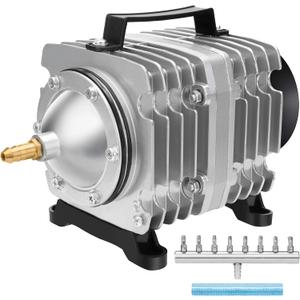 AquaMiracle Aquarium Air Pump Commercial Air Pump with Aluminum Housing, 600/1000/1200/1750GPH Fish Tank Bubbler Pond Aerator for Aquariums, Ponds, Hydroponics