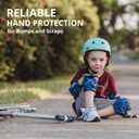 Kids Bike Gloves for Balanced Bike Mountain Bicycle Biking I Breathable Fingerless Toddler Kids Cycling Gloves with Extra Protective Cushions I CPSIA Certified Riding Gloves for Girl Boy Child Youth (Size: Small (2-4 years) Blue)