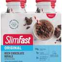SlimFast Meal Replacement Shake, Original Rich Chocolate Royale, 10g of Ready to Drink Protein for Weight Loss, 11 Fl. Oz Bottle, 4 Count (Packaging May Vary)