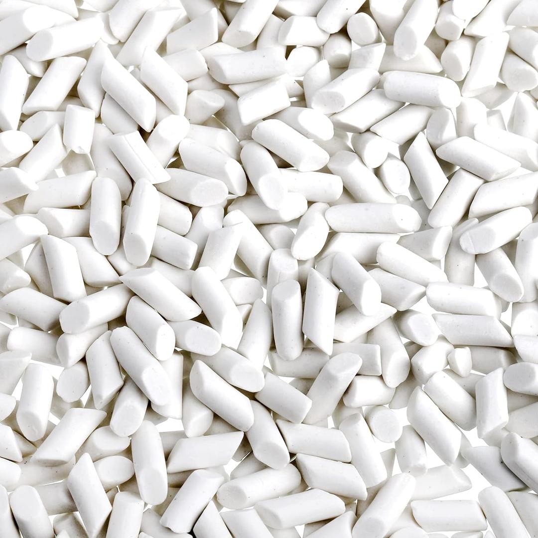 Hiceeden 8 Pounds Rock Tumbling Filler Media, 1/5" x 2/5" Reusable Cylinder Ceramic Pellets Non-Abrasive for Rock Tumbler, Stone Polisher