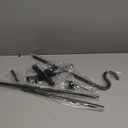 ERYTLLY Extended Rail Hook Fence Deck Heavy Duty Bird Feeder Hook 360 Degree Rotary and Length Adjustable Plant Bracket for Bird Feeders, Planters, Suet Baskets, Lanterns, Wind Chimes and More