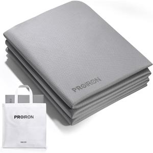 PROIRON Foldable 72x24"x0.24(6mm) TPE Yoga Mat,NOT PVC!!!-Folding Yoga Mat Thick for Home Workout & Travel, Eco-Friendly TPE Non Slip Yoga Mats with Storage Bag,Portable Yoga Mat for Home Gym, Pilates, Fitness,Stretching (Gray)