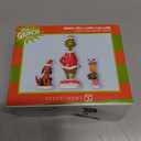 Department 56 Dr. Seuss Grinch Village Accessories Grinch, Max and Cindy Lou-Who Figurine Set, 3pc Set, Various Sizes, Multicolor