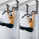 SELEWARE Heavy Duty Welded Pull Up Bar, Versatile Doorway Wall Mount, Joist Mounted, and Ceiling Mounted Chin Up Bars, Thick Metal Sturdy Construction for Full Body Workouts Support 500 lbs