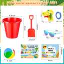 170Pcs 24 Set End of The Year Student Gifts,Beach Balls Sand Bucket and Shovels Set Neon Sunglasses Water Squirts Water Balls Summer Cards for Pool Beach Party Favors