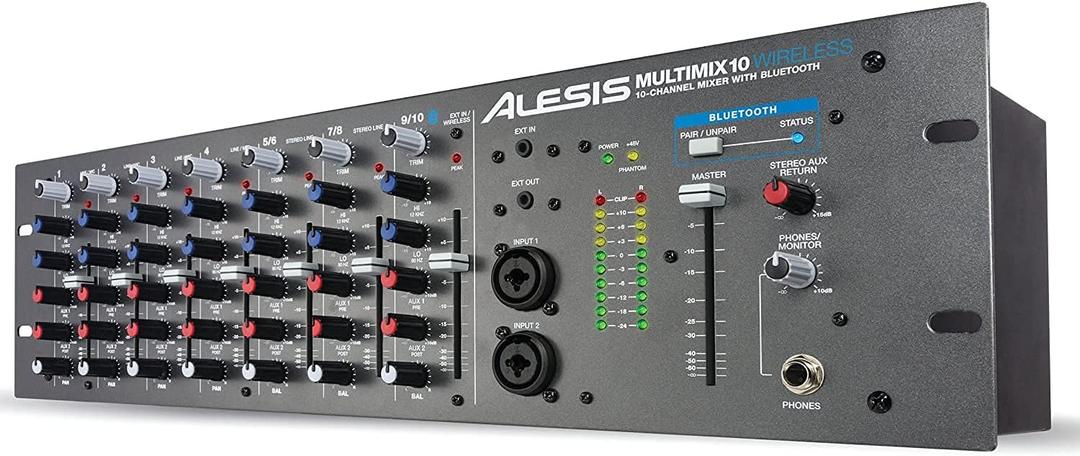 alesis MULTIMIX10WIRELE 10-Channel Mixer with Integrated Bluetooth Wireless Capability