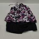 Yonique 2 Piece Swimsuits for Women Halter Tankini Top with Skirt Bottom Tummy Control Bathing Suit (XX-Large, Purple Floral)